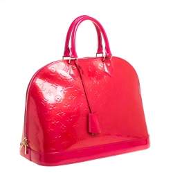 مملوكة مسبقًا Louis Vuitton Rose Pop Monogram Vernis Alma GM Bag