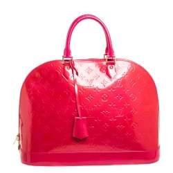 مملوكة مسبقًا Louis Vuitton Rose Pop Monogram Vernis Alma GM Bag