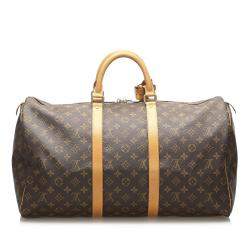 مملوكة مسبقًا حقيبة لوي فيتون دوفل 50 كيبال كانفاس