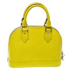 Pre Owned Louis Vuitton Pistache Epi Leather Alma BB Bag