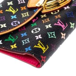 مملوكة مسبقًا محفظة لوي فيتون اوجيني كانفاس مونوغرامي متعددة الألوان بيضاء