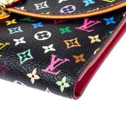 مملوكة مسبقًا محفظة لوي فيتون اوجيني كانفاس مونوغرامي متعددة الألوان بيضاء