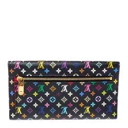 مملوكة مسبقًا محفظة لوي فيتون اوجيني كانفاس مونوغرامي متعددة الألوان بيضاء