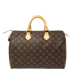 Pre Owned Louis Vuitton Monogram Canvas Speedy 35 Bag