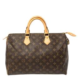 Pre Owned Louis Vuitton Monogram Canvas Speedy 35 Bag