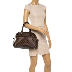 Pre Owned حقيبة لوي فيتون "تريفي پي إم" كانفاس دامييه إيبين