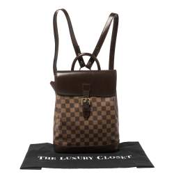 Pre Owned Louis Vuitton Damier Ebene Canvas Soho Backpack