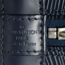 Pre Owned Louis Vuitton Blue Marine Epi Leather Alma BB Bag