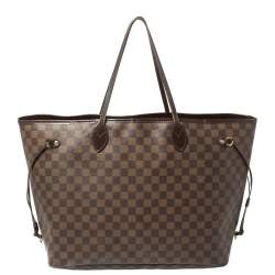 Pre Owned حقيبة لوي فيتون نيفرفول كانفاس دامييه أيبين GM