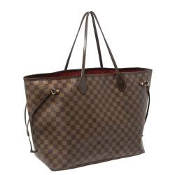 Pre Owned حقيبة لوي فيتون نيفرفول كانفاس دامييه أيبين GM