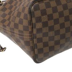 Pre Owned حقيبة لوي فيتون نيفرفول كانفاس دامييه أيبين GM