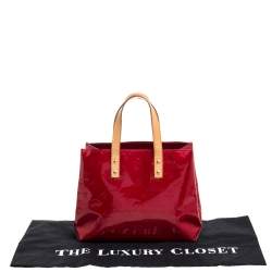 Pre Owned Louis Vuitton Red Monogram Vernis Reade PM Bag