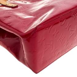 Pre Owned Louis Vuitton Red Monogram Vernis Reade PM Bag