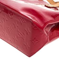 Pre Owned Louis Vuitton Red Monogram Vernis Reade PM Bag