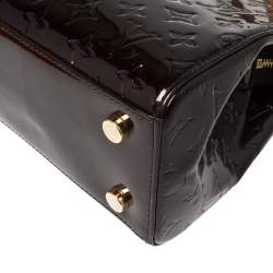 مملوكة مسبقًا حقيبة يد لوي فيتون بريه فرنيه مونوغرامي عنابية متوسطة