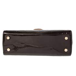 مملوكة مسبقًا حقيبة يد لوي فيتون بريه فرنيه مونوغرامي عنابية متوسطة