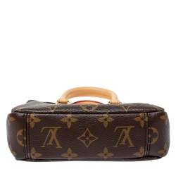 Pre Owned Louis Vuitton Monogram Canvas Nano Pallas Bag