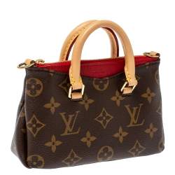 Pre Owned Louis Vuitton Monogram Canvas Nano Pallas Bag