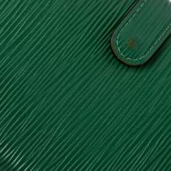 مملوكة مسبقًا Louis Vuitton Green Epi Leather Small Ring Agenda Cover