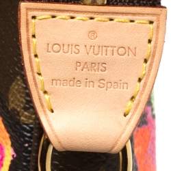 Pre Owned Louis Vuitton Monogram Canvas Limited Edition Stephen Sprouse Roses Pochette Accessoires