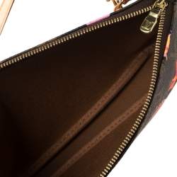 Pre Owned Louis Vuitton Monogram Canvas Limited Edition Stephen Sprouse Roses Pochette Accessoires