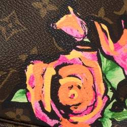 Pre Owned Louis Vuitton Monogram Canvas Limited Edition Stephen Sprouse Roses Pochette Accessoires