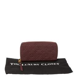 مملوكة مسبقًا محفظة لوي فيتون زيبي جلد امبراينت مونوغرامي أورور