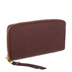 مملوكة مسبقًا محفظة لوي فيتون زيبي جلد امبراينت مونوغرامي أورور