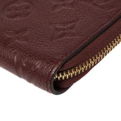 مملوكة مسبقًا محفظة لوي فيتون زيبي جلد امبراينت مونوغرامي أورور