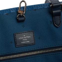 Pre Owned Louis Vuitton Bleu Monogram Coated Canvas Onthego GM Bag