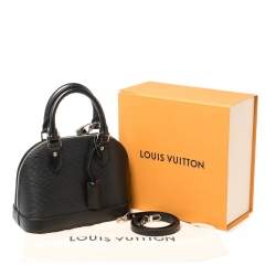Pre Owned Louis Vuitton Black Epi Leather Alma BB Bag