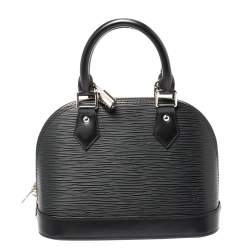 Pre Owned Louis Vuitton Black Epi Leather Alma BB Bag