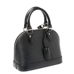 Pre Owned Louis Vuitton Black Epi Leather Alma BB Bag