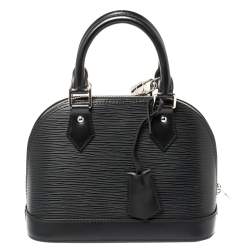 Pre Owned Louis Vuitton Black Epi Leather Alma BB Bag