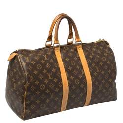 مملوكة مسبقًا Louis Vuitton Monogram Canvas Keepall 45 Bag