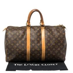 مملوكة مسبقًا Louis Vuitton Monogram Canvas Keepall 45 Bag