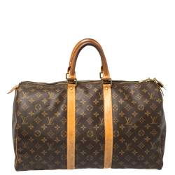 مملوكة مسبقًا Louis Vuitton Monogram Canvas Keepall 45 Bag