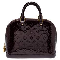 مملوكة مسبقًا Louis Vuitton Amarante Monogram Vernis Leather Alma PM Bag