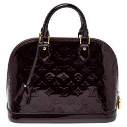 مملوكة مسبقًا Louis Vuitton Amarante Monogram Vernis Leather Alma PM Bag