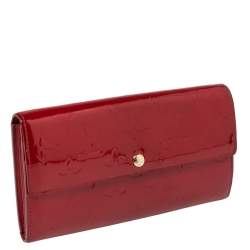 مملوكة مسبقًا محفظة لوي فيتون سارة فيرنيه بوم دامور أمارانت مونوغرامي