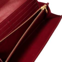 مملوكة مسبقًا محفظة لوي فيتون سارة فيرنيه بوم دامور أمارانت مونوغرامي