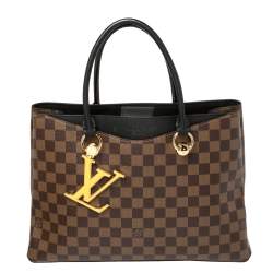 Louis Vuitton - Authenticated LV Riverside Handbag - Cloth Brown Plain for Women, Very Good Condition