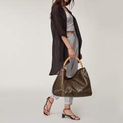 Louis Vuitton, Bags, Louis Vuitton Artsy Mm Womens Tote Bag M4249  Monogram Brown