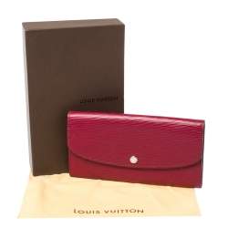 Pre Owned Louis Vuitton Fuchsia Epi Leather Emilie Wallet