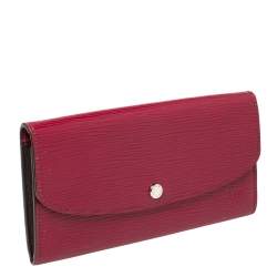 Pre Owned Louis Vuitton Fuchsia Epi Leather Emilie Wallet