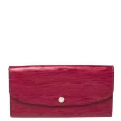 Pre Owned Louis Vuitton Fuchsia Epi Leather Emilie Wallet