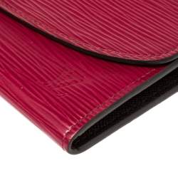 Pre Owned Louis Vuitton Fuchsia Epi Leather Emilie Wallet