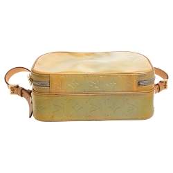 Pre Owned Louis Vuitton Lime Monogram Vernis Murray Backpack