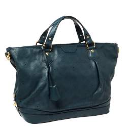 Pre Owned Louis Vuitton Marine Mahina Leather Stellar PM Bag