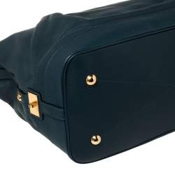 Pre Owned Louis Vuitton Marine Mahina Leather Stellar PM Bag